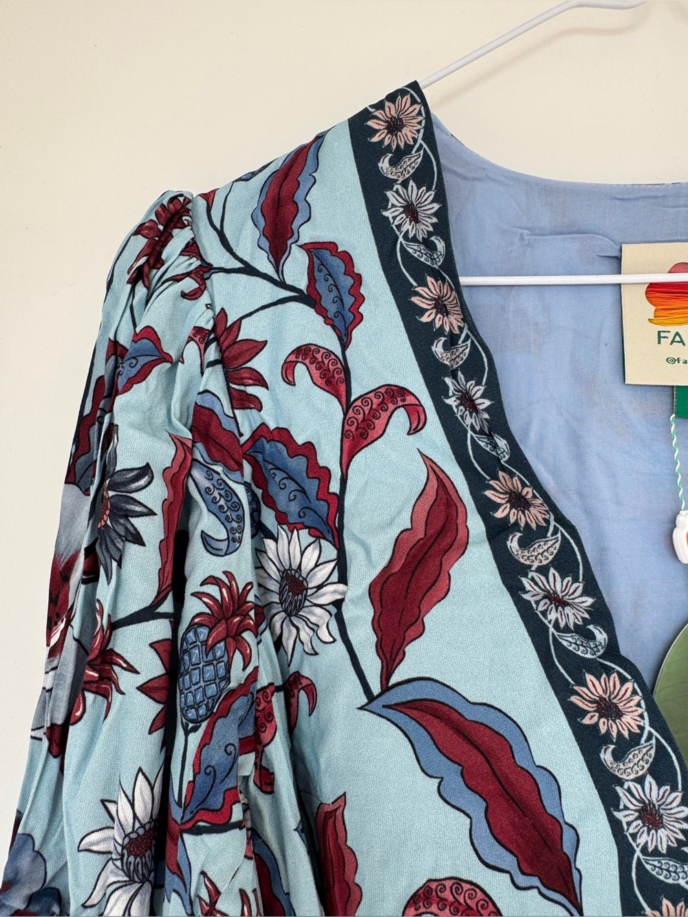 Farm Rio Blue Floral Dress - Picture 3 of 15